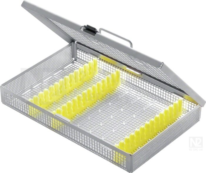 Basket with 3 Instrument Racks 273mm x 176mm x 41mm